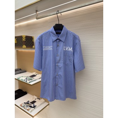 루이비통 스트라이프 자카드 프린트 반팔 티셔츠 (X공장)