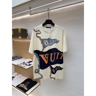 루이비통 레터 로고 프린트 반팔 티셔츠 (X공장)