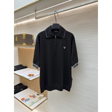 Prada 삼각 로고 반집업 니트(X공장)