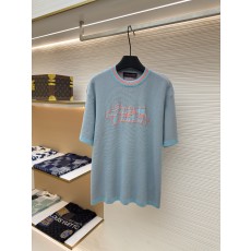 루이비통 돌핀 자카드 니트 반팔 티셔츠 (X공장)