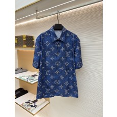 루이비통 올오버 패턴 카라 반팔 셔츠 (X공장)