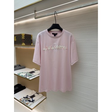 루이비통 그라데이션 스트랩 포인트 라운드넥 반팔 티셔츠 (X공장)