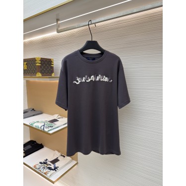 루이비통 그라데이션 스트랩 포인트 라운드넥 반팔 티셔츠 (X공장)