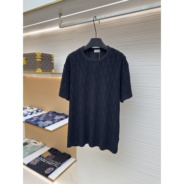 디올 올오버 로고 테리 코튼 반팔 티셔츠 (X공장)