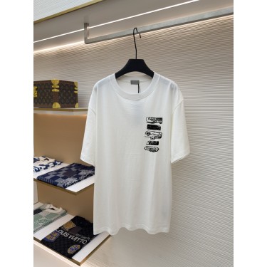 디올 플록 로고 반팔 티셔츠 (X공장)