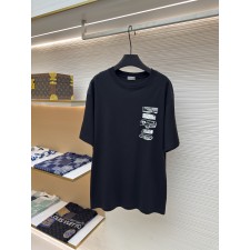 디올 플록 로고 반팔 티셔츠 (X공장)