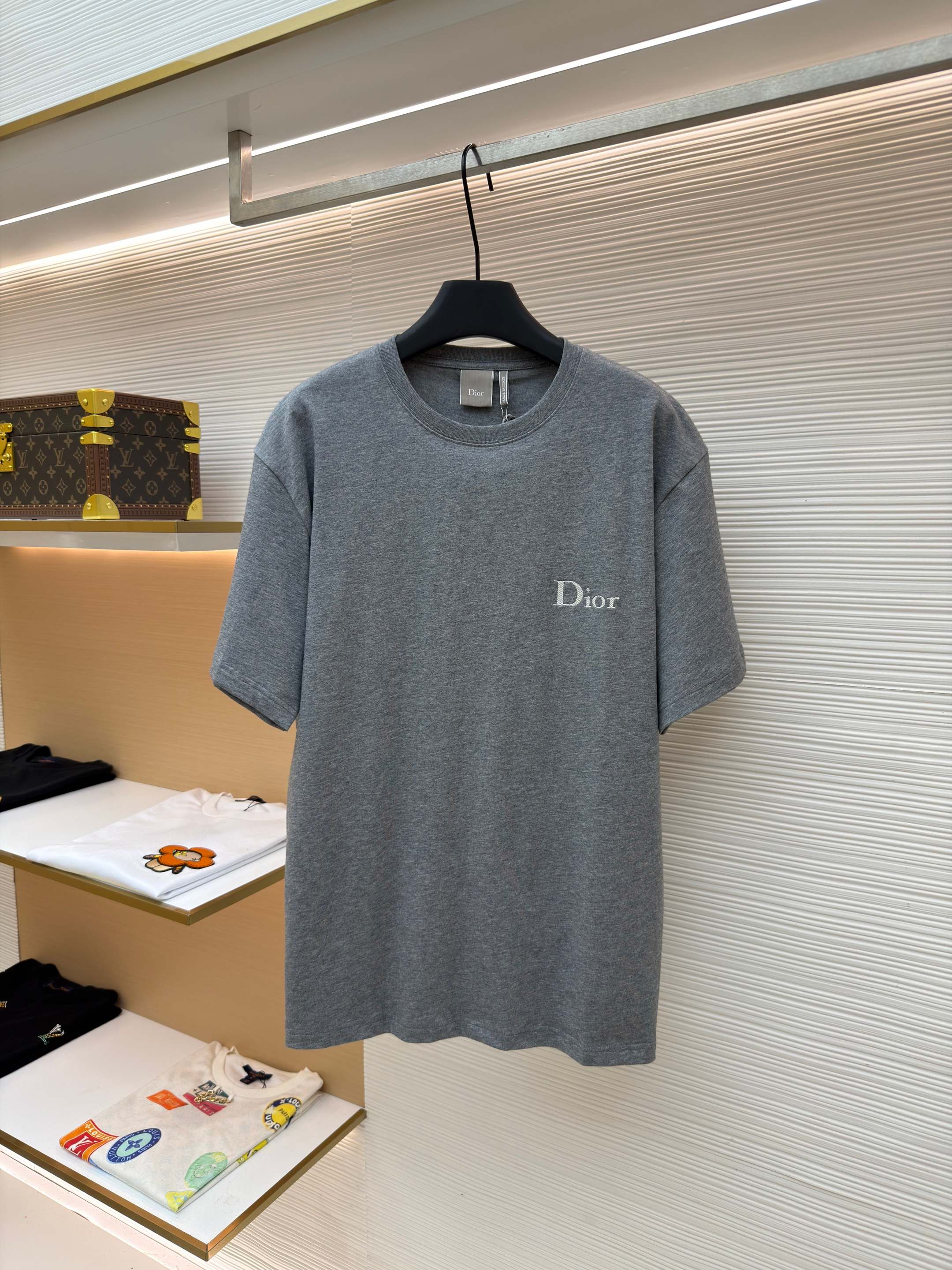 디올 트윌 로고 라운드넥 반팔 티셔츠 (X공장)