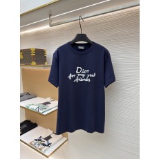 디올 타월 자수 로고 코튼 반팔 티셔츠 (X공장)