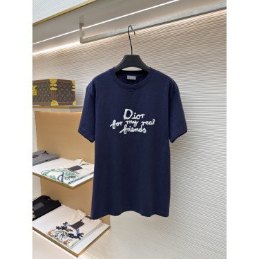 디올 타월 자수 로고 코튼 반팔 티셔츠 (X공장)