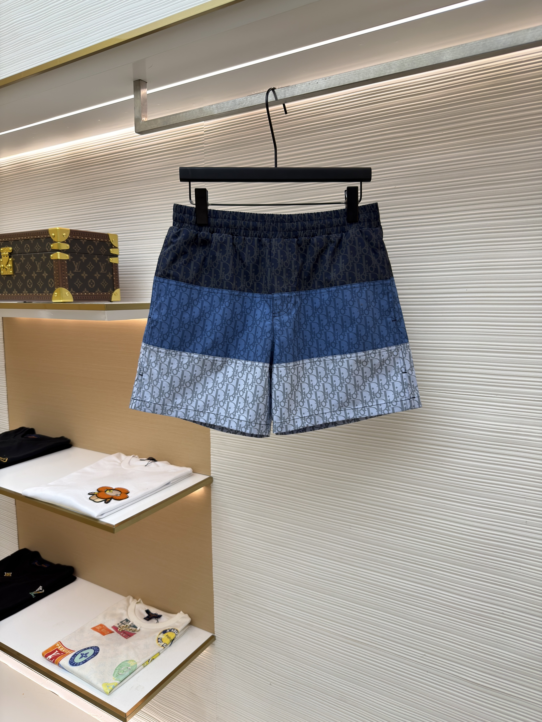 디올 오블리크 올오버 프린트 기능성 나일론 비치 쇼츠 반바지 (X공장)