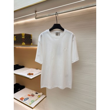 디올 미니 로고 자수 라운드넥 반팔 티셔츠 (X공장)