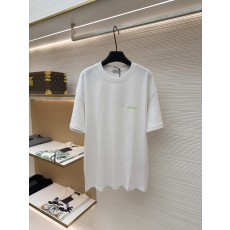 디올 형광 로고 자수 코튼 라운드 반팔 티셔츠 (X공장)