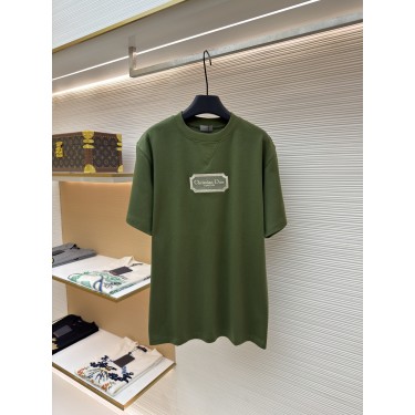 디올 워터솔루블 자수 로고 반팔 티셔츠 (X공장)