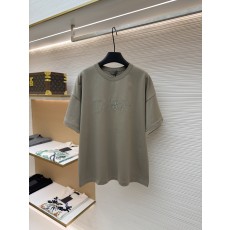 디올 콜라보레이션 로고 자수 코튼 반팔 티셔츠 (X공장)