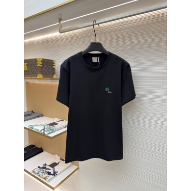 디올 클로버 프린트 라운드넥 반팔 티셔츠 (X공장)