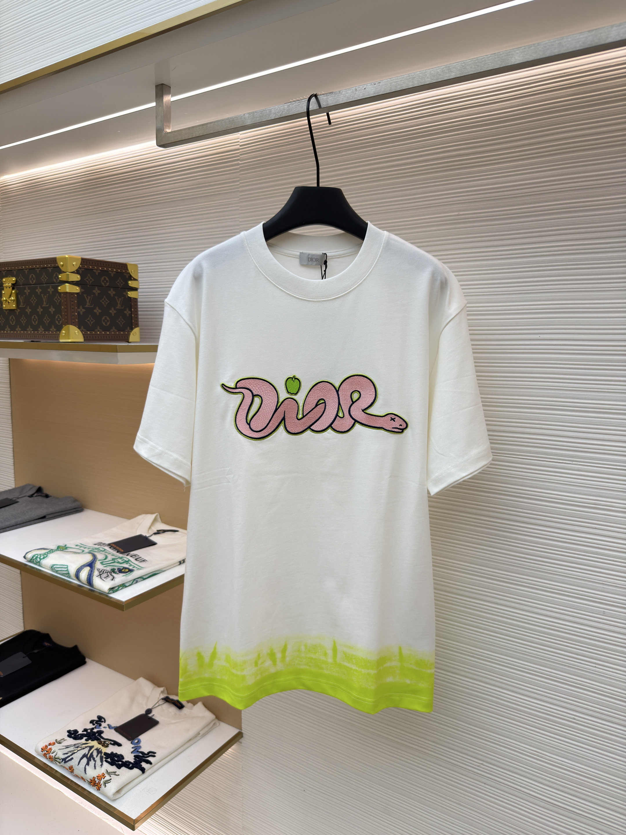 디올 뱀의해 콜라보 타이다이 반팔 티셔츠 (X공장)