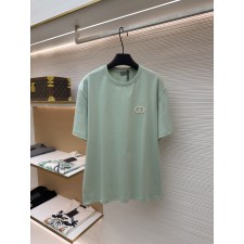 디올 CD 로고 자수 라운드넥 반팔 티셔츠 (X공장)