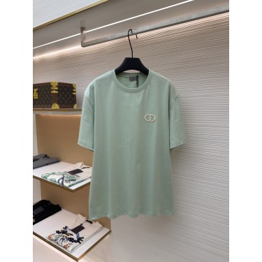 디올 CD 로고 자수 라운드넥 반팔 티셔츠 (X공장)