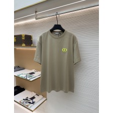 디올 CD 로고 자수 라운드넥 반팔 티셔츠 (X공장)