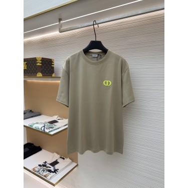 디올 CD 로고 자수 라운드넥 반팔 티셔츠 (X공장)