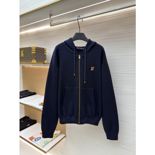 루이뷔통 레터 가죽 패치 로고 지퍼 후드티(X공장)