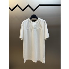 루이비통 입체 웨이브 티셔츠 럭셔리 스트릿 반팔 라운드넥