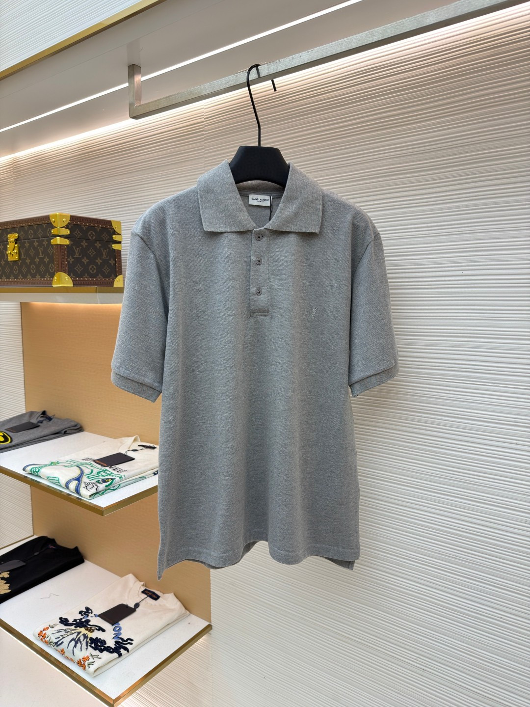 입생로랑 Saint Laurent 로고 자수 POLO 셔츠