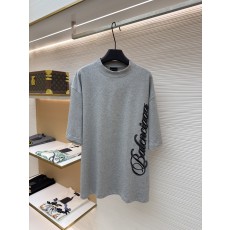 발렌시아가 Balenciaga 코튼 라운드넥 필기체 자수 반팔 티셔츠(X공장)