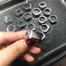 [매장급 퀄리티] 크롬하츠 Chrome Hearts 신상 한정판 민자 사각 반지(sammy공장)