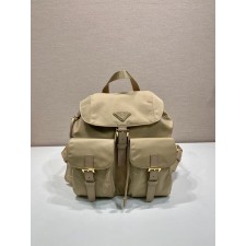 프라다  리나일론 백팩 사피아노 가죽 트리밍