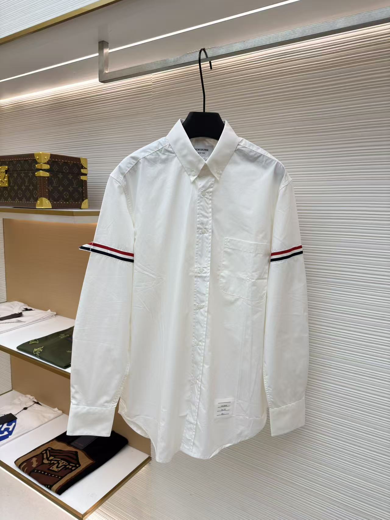 톰브라운 삼색 라벨 셔츠