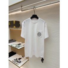 크롬하츠 Chrome Hearts 십자가 플라워 프린트 포켓 반팔 티셔츠