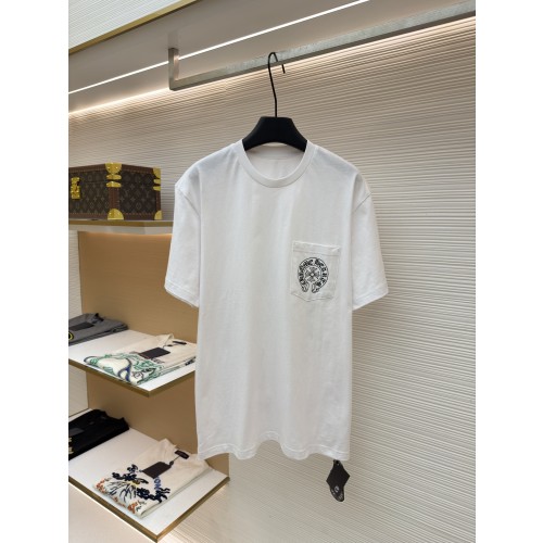 크롬하츠 Chrome Hearts 십자가 플라워 프린트 포켓 반팔 티셔츠