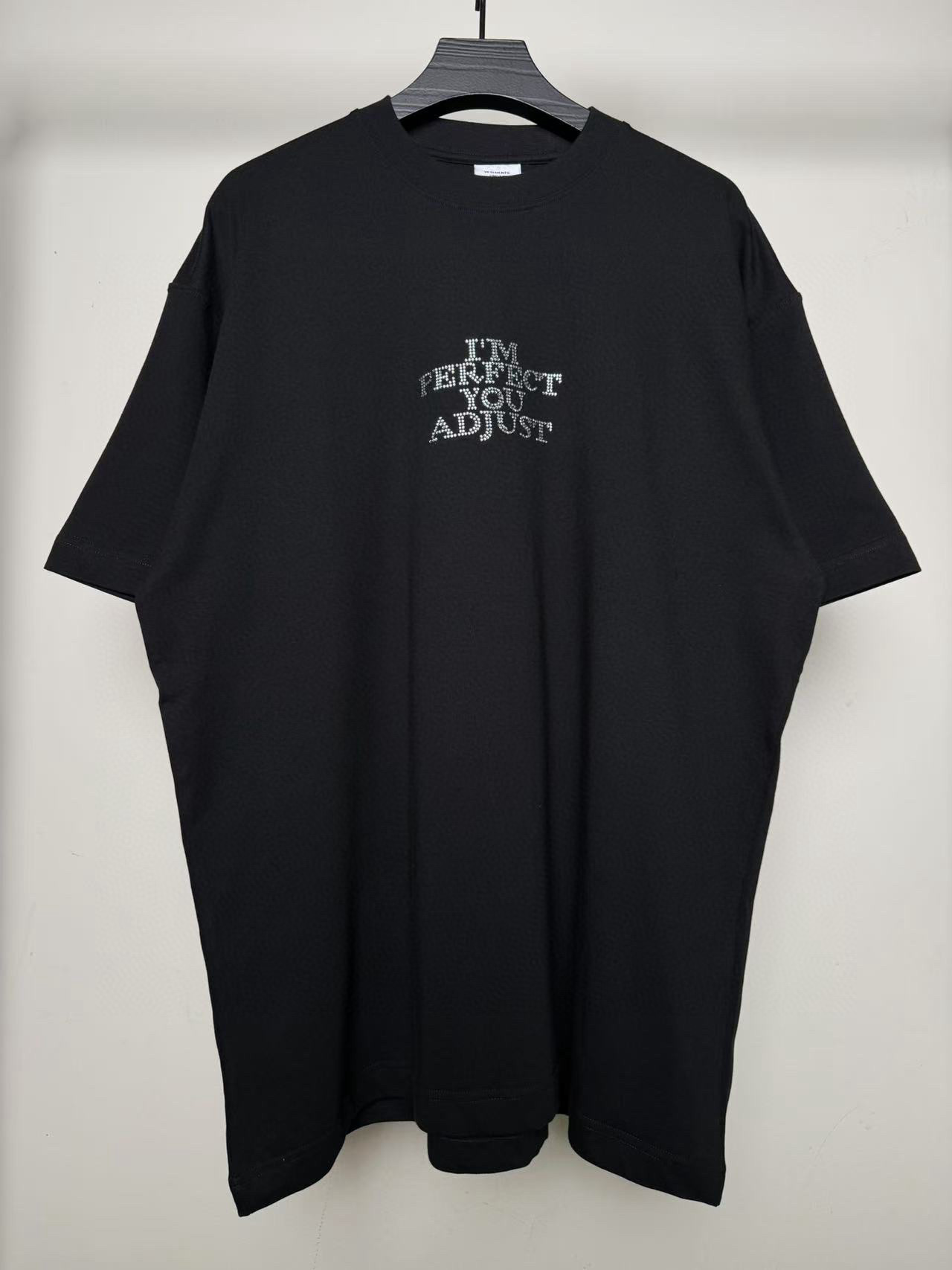 베트멍 아임 퍼펙트 유 어드저스트 레터링 반팔 티셔츠