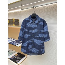 루이뷔통 LOUIS VUITTON 청년 데님 반팔 셔츠 (x공장)