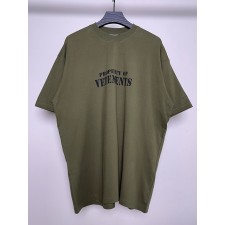 베트멍 프로퍼티 오브 레터링 그래픽 반팔 티셔츠 그린