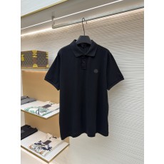 몽클레어 Moncler 로고 패치 코튼 피케 폴로 셔츠