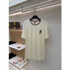 몽클레어 로고 패치 자수 코튼 반팔 티셔츠
