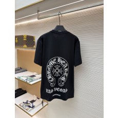 크롬하츠 크로스 플라워 포켓 프린트 반팔 티셔츠 (X공장)