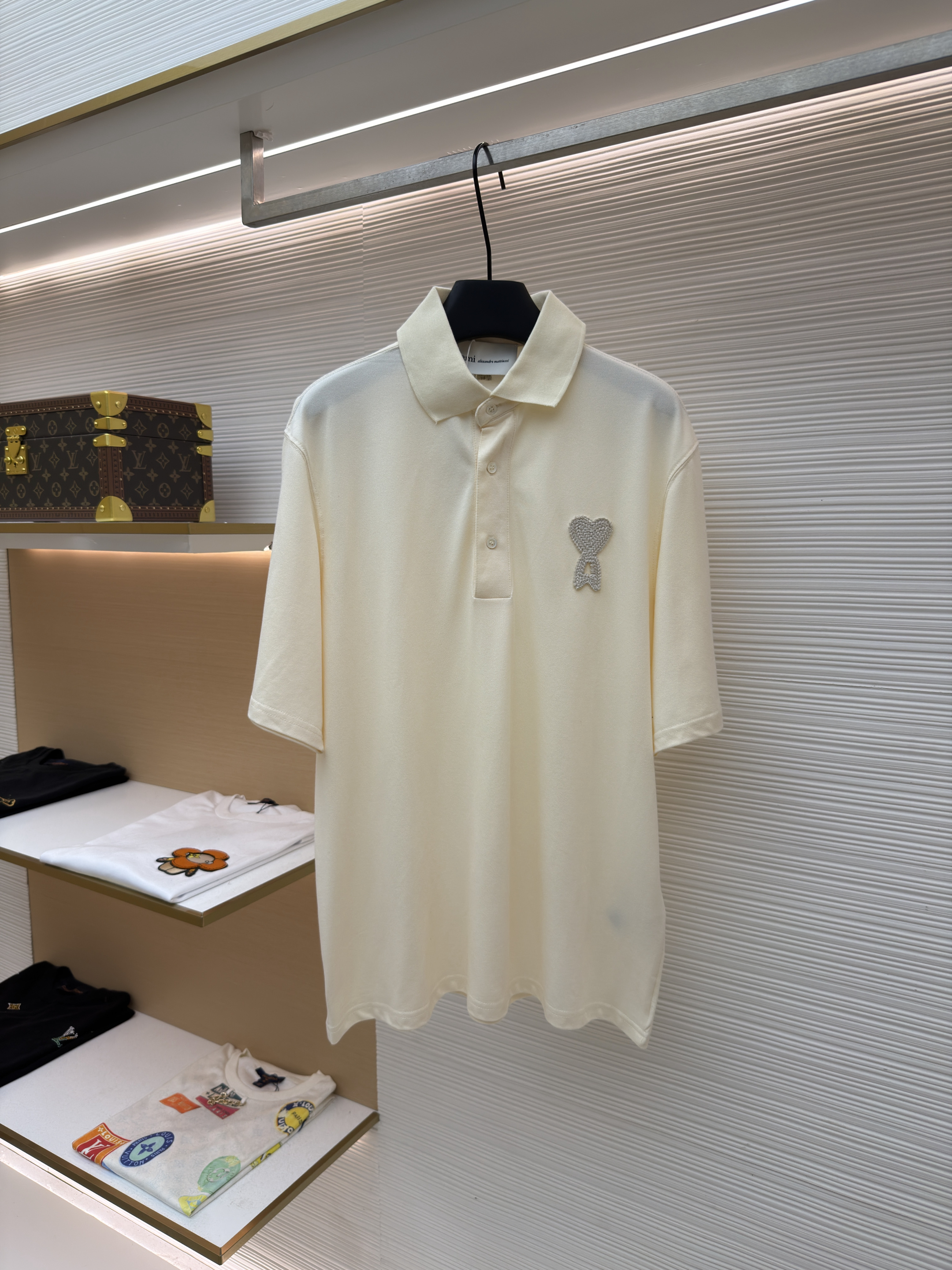 아미 Ami Paris 크로셰 하트 폴로셔츠