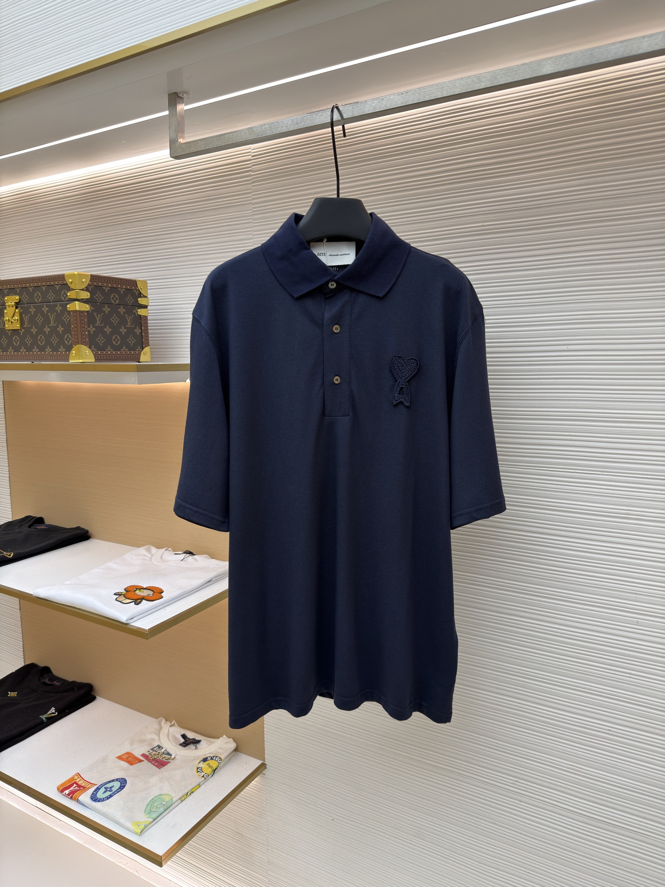 아미 Ami Paris 크로셰 하트 폴로셔츠