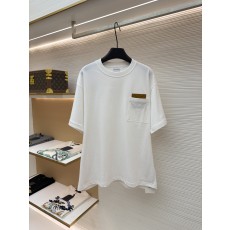 보테가 베네타 Bottega Veneta 인트레치아토 가죽 포켓 반팔 티셔츠
