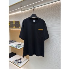 보테가 베네타 Bottega Veneta 인트레치아토 가죽 포켓 반팔 티셔츠