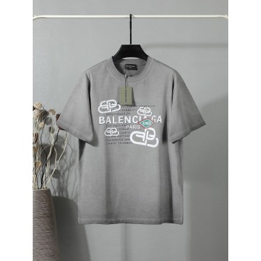 발렌시아가 Balenciaga 26SS 얼리 스프링 신상 레터 로고 프린팅 반팔 티셔츠
