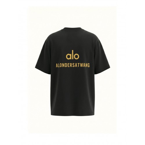 알로 alo 라운드넥 풀오버 반팔 티셔츠