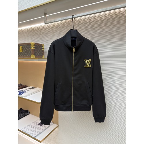 LOUIS VUITTON 로고 비즈 장식 지퍼 재킷